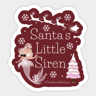 The Maven Medium- Santa's Little Siren Sticker